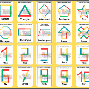 Shape ad Number Building Activity e-book